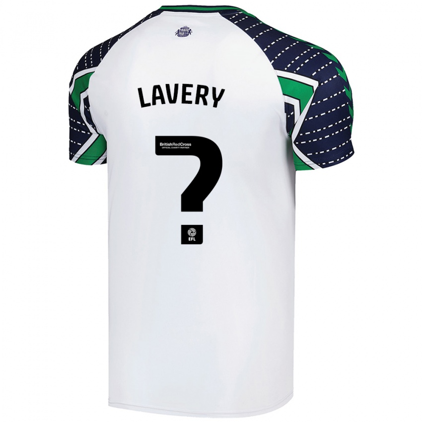 Niño Camiseta Thomas Lavery #0 Blanco 2ª Equipación 2024/25 La Camisa