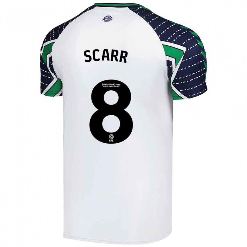 Niño Camiseta Emily Scarr #8 Blanco 2ª Equipación 2024/25 La Camisa