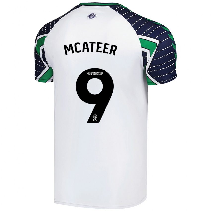 Niño Camiseta Mary Mcateer #9 Blanco 2ª Equipación 2024/25 La Camisa