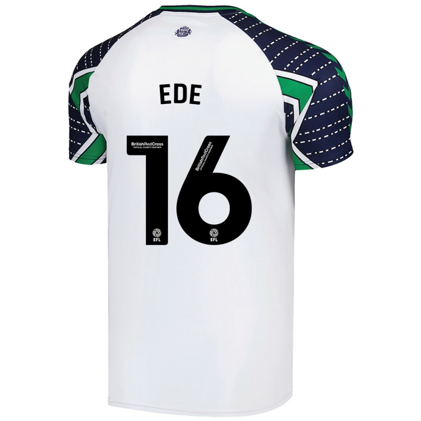 Niño Camiseta Grace Ede #16 Blanco 2ª Equipación 2024/25 La Camisa