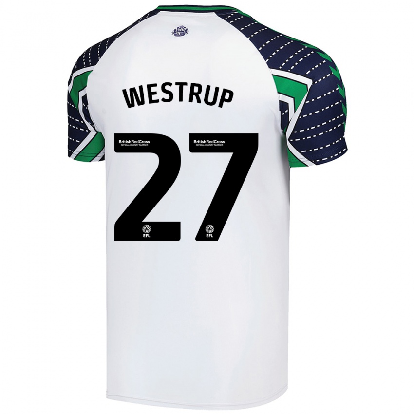 Niño Camiseta Brianna Westrup #27 Blanco 2ª Equipación 2024/25 La Camisa