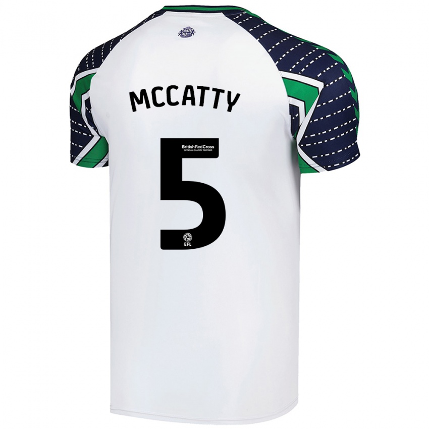 Niño Camiseta Grace Mccatty #5 Blanco 2ª Equipación 2024/25 La Camisa