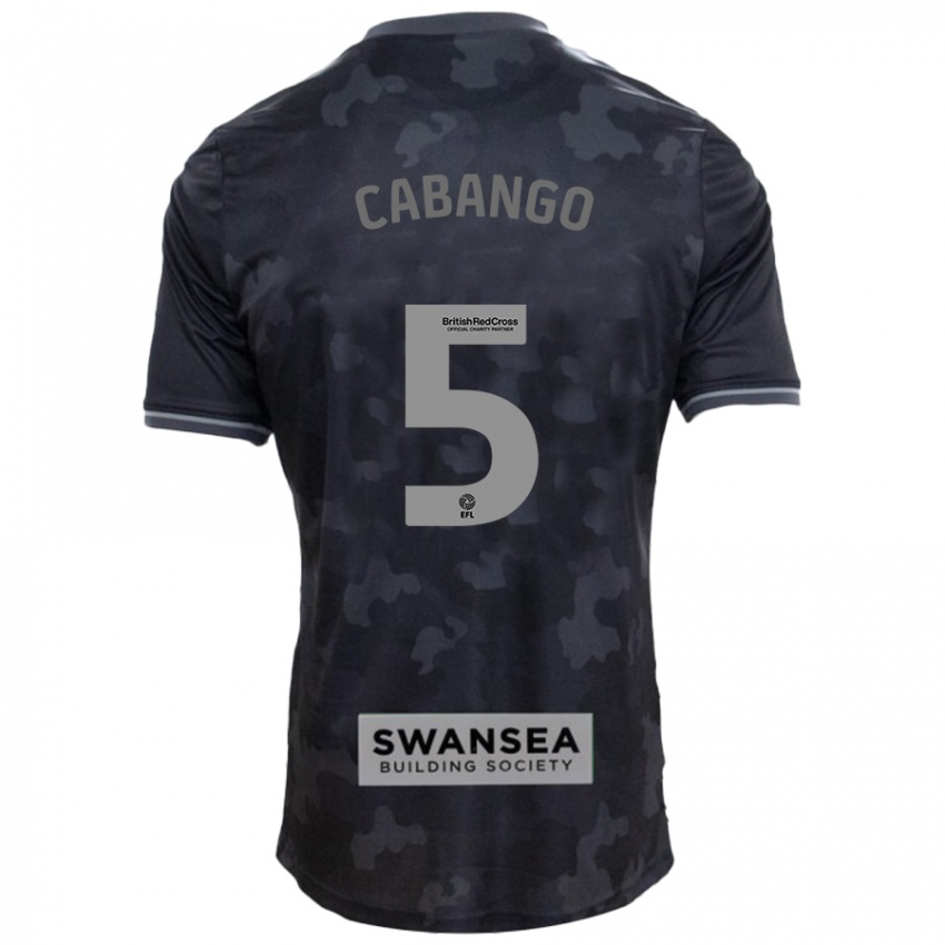 Niño Camiseta Ben Cabango #5 Negro 2ª Equipación 2024/25 La Camisa