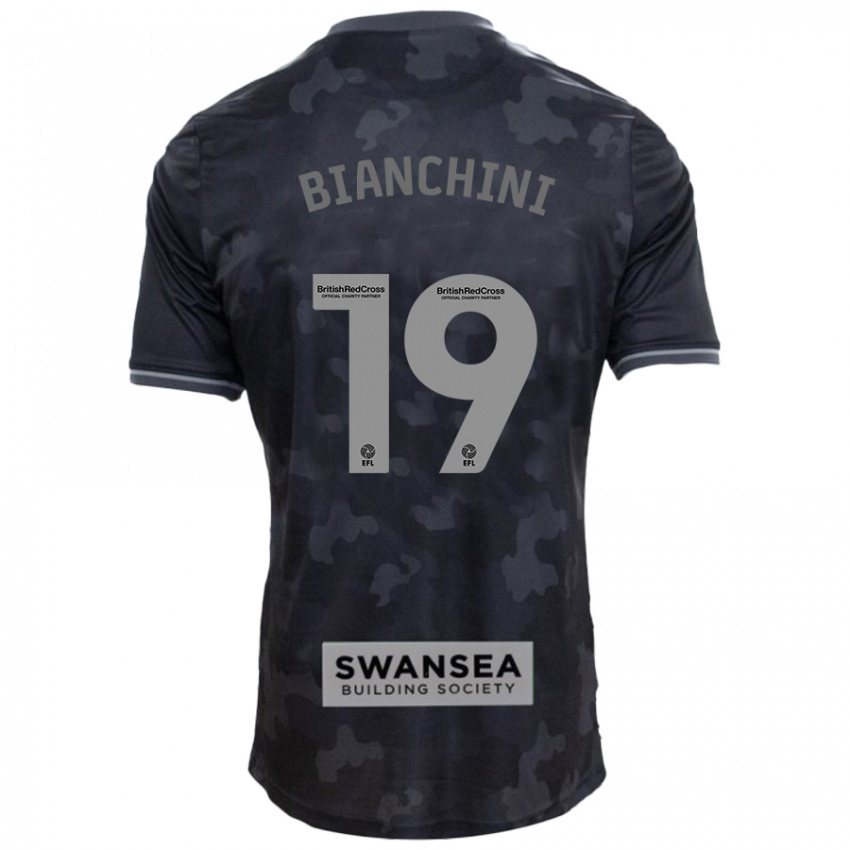 Niño Camiseta Florian Bianchini #19 Negro 2ª Equipación 2024/25 La Camisa