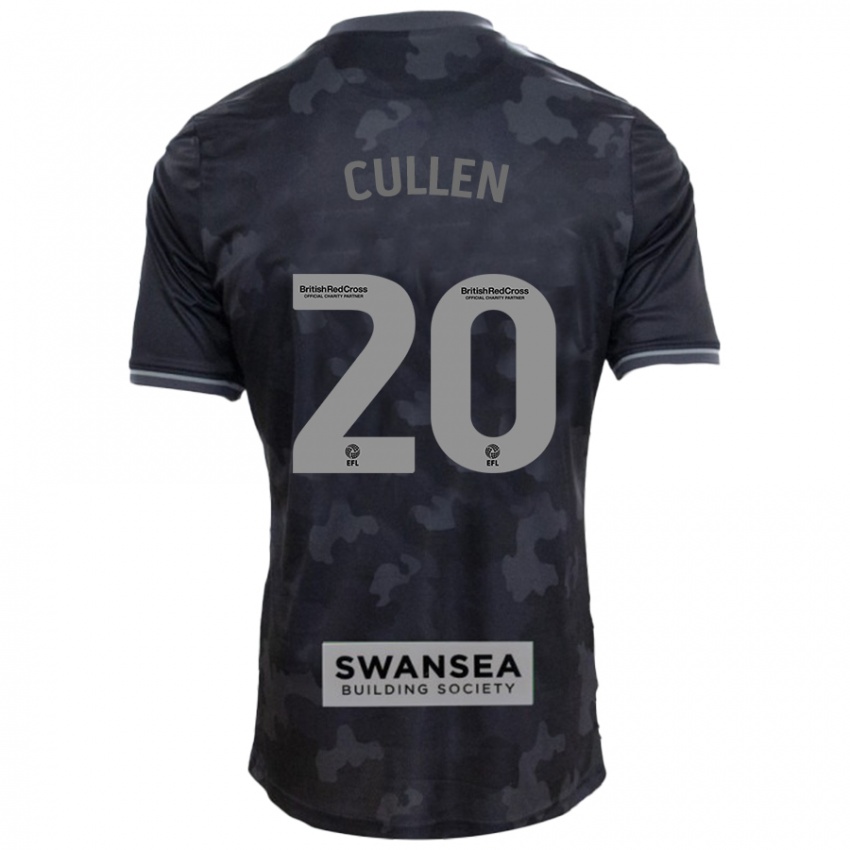 Niño Camiseta Liam Cullen #20 Negro 2ª Equipación 2024/25 La Camisa