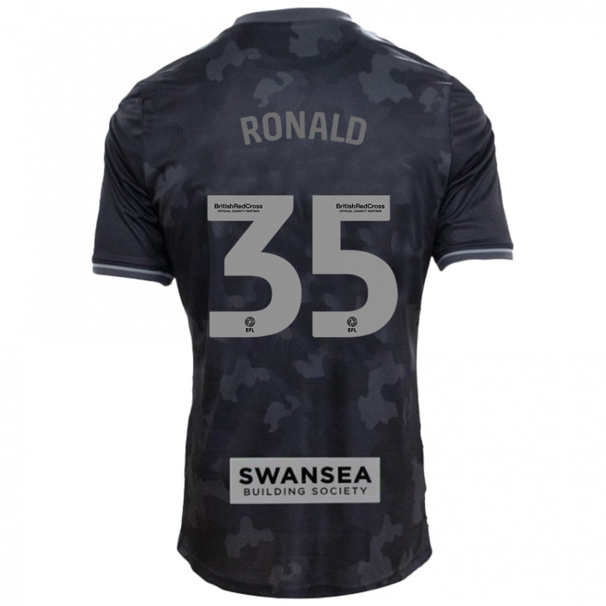 Niño Camiseta Ronald #35 Negro 2ª Equipación 2024/25 La Camisa