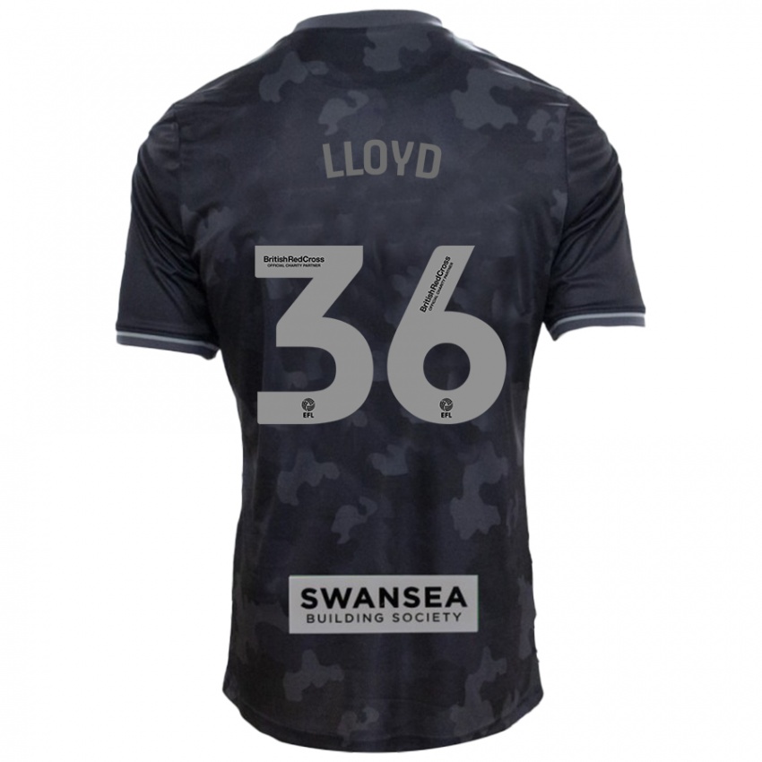 Niño Camiseta Ben Lloyd #36 Negro 2ª Equipación 2024/25 La Camisa