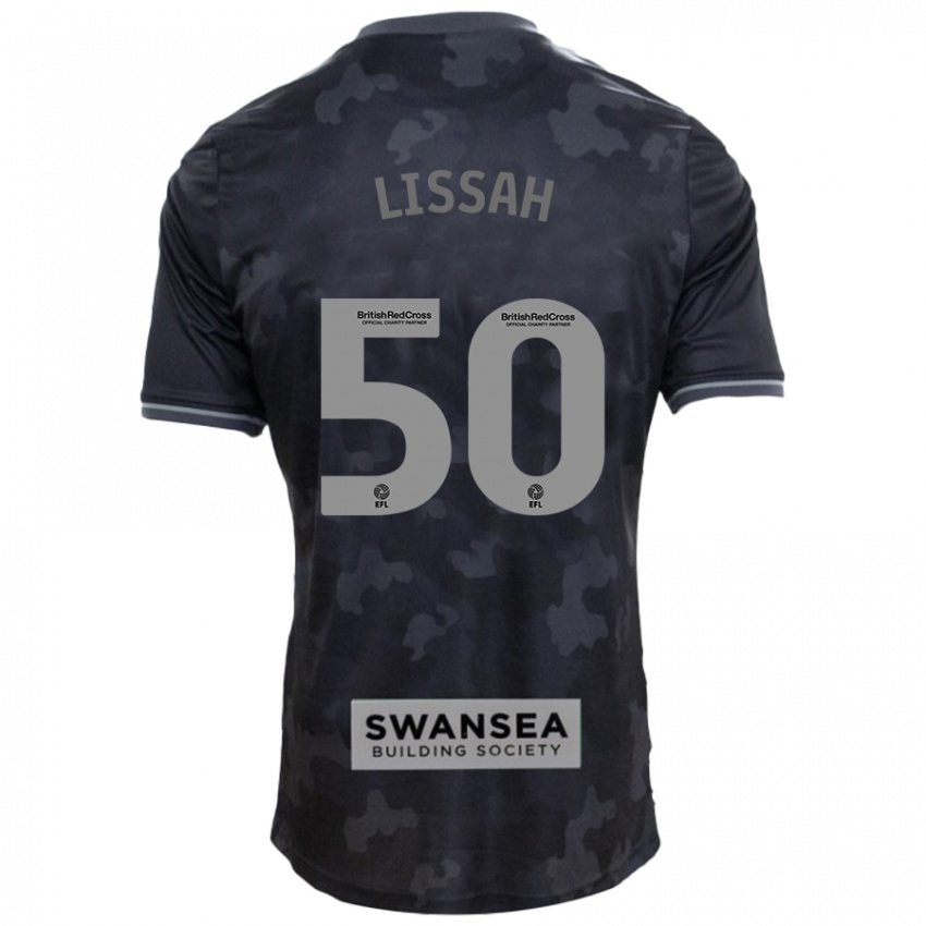 Niño Camiseta Filip Lissah #50 Negro 2ª Equipación 2024/25 La Camisa