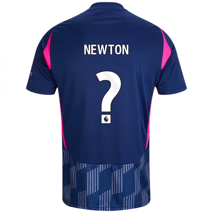 Niño Camiseta Jamie Newton #0 Azul Real Rosa 2ª Equipación 2024/25 La Camisa