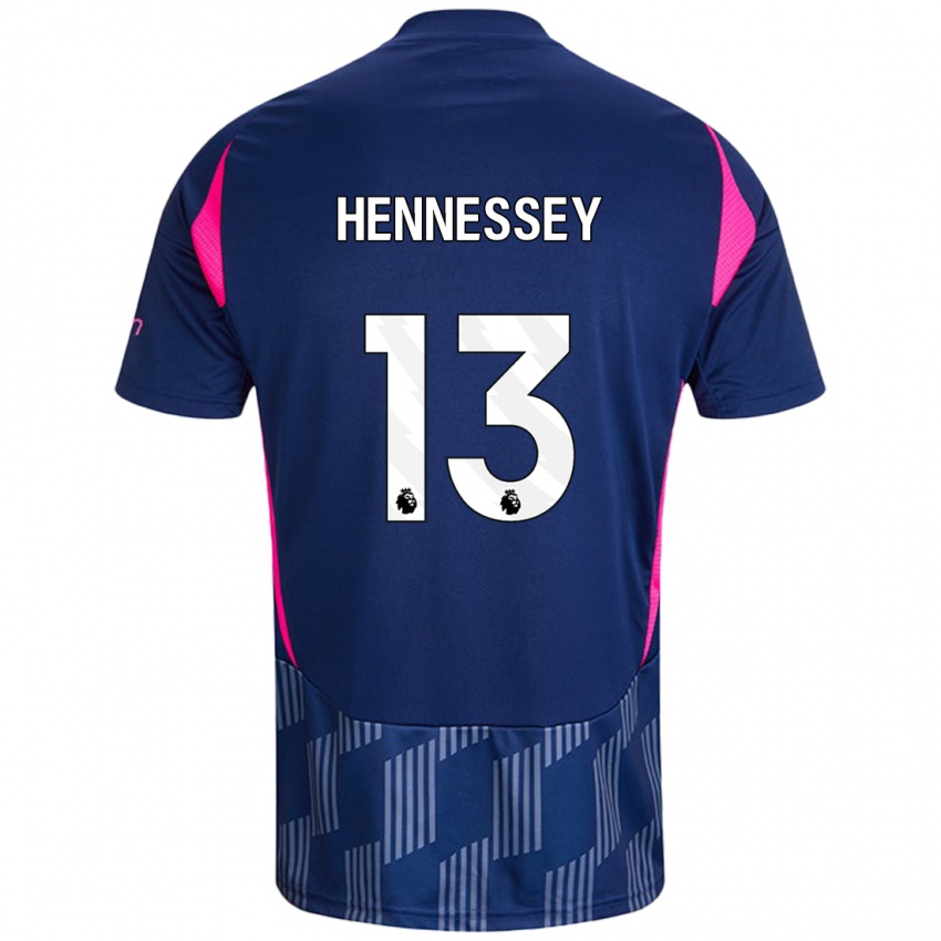 Niño Camiseta Wayne Hennessey #13 Azul Real Rosa 2ª Equipación 2024/25 La Camisa