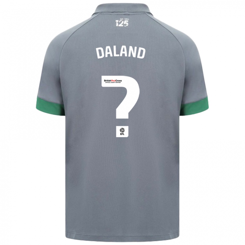 Niño Camiseta Jesper Daland #0 Gris Oscuro 2ª Equipación 2024/25 La Camisa