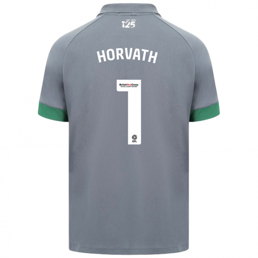 Niño Camiseta Ethan Horvath #1 Gris Oscuro 2ª Equipación 2024/25 La Camisa