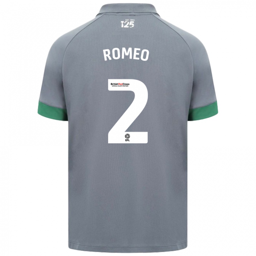 Niño Camiseta Mahlon Romeo #2 Gris Oscuro 2ª Equipación 2024/25 La Camisa