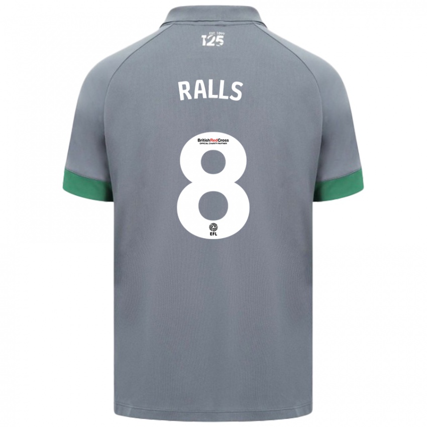 Niño Camiseta Joe Ralls #8 Gris Oscuro 2ª Equipación 2024/25 La Camisa