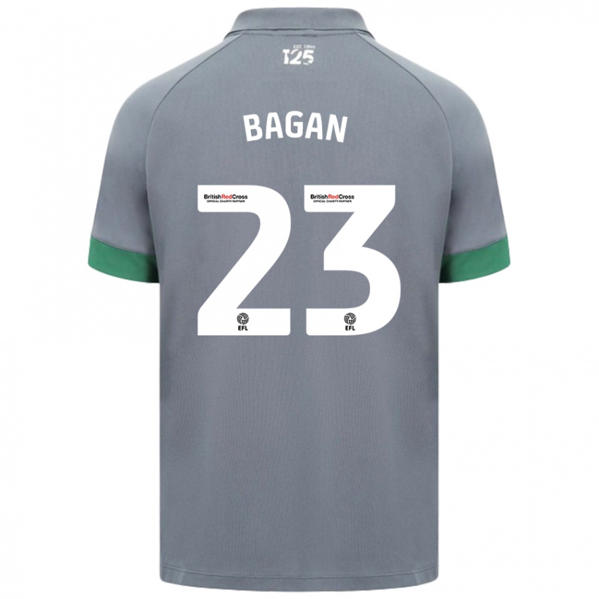 Niño Camiseta Joel Bagan #23 Gris Oscuro 2ª Equipación 2024/25 La Camisa