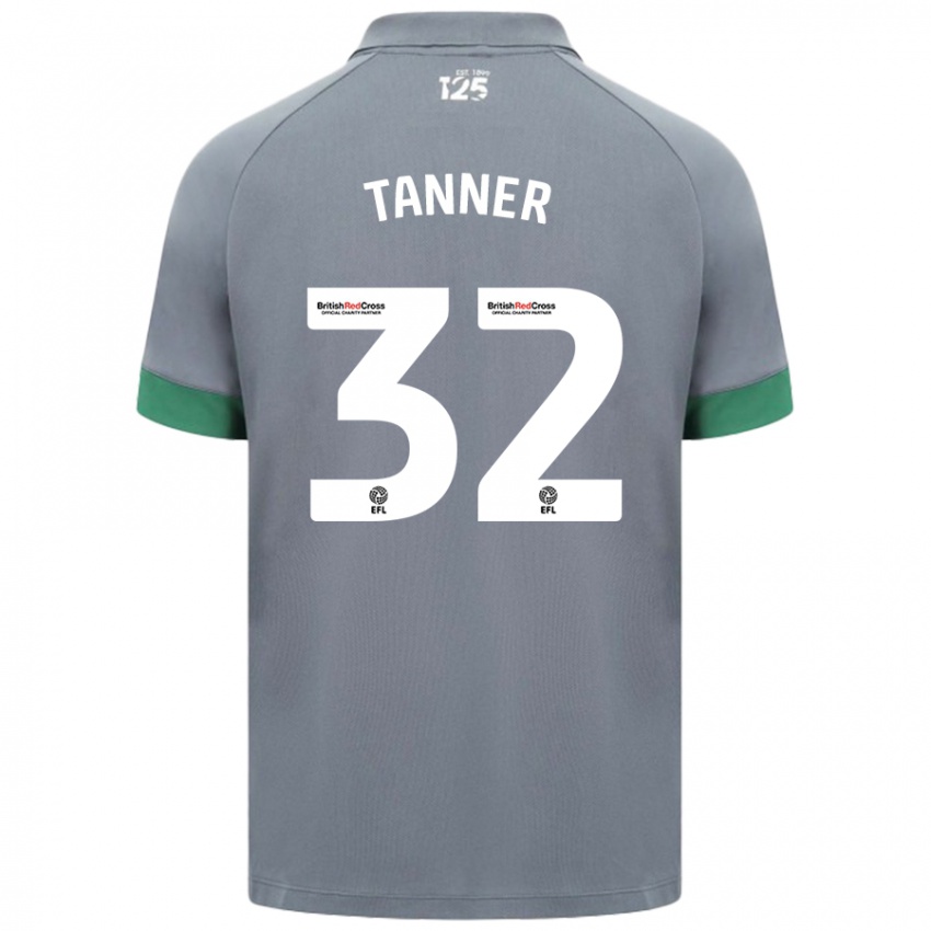 Niño Camiseta Ollie Tanner #32 Gris Oscuro 2ª Equipación 2024/25 La Camisa