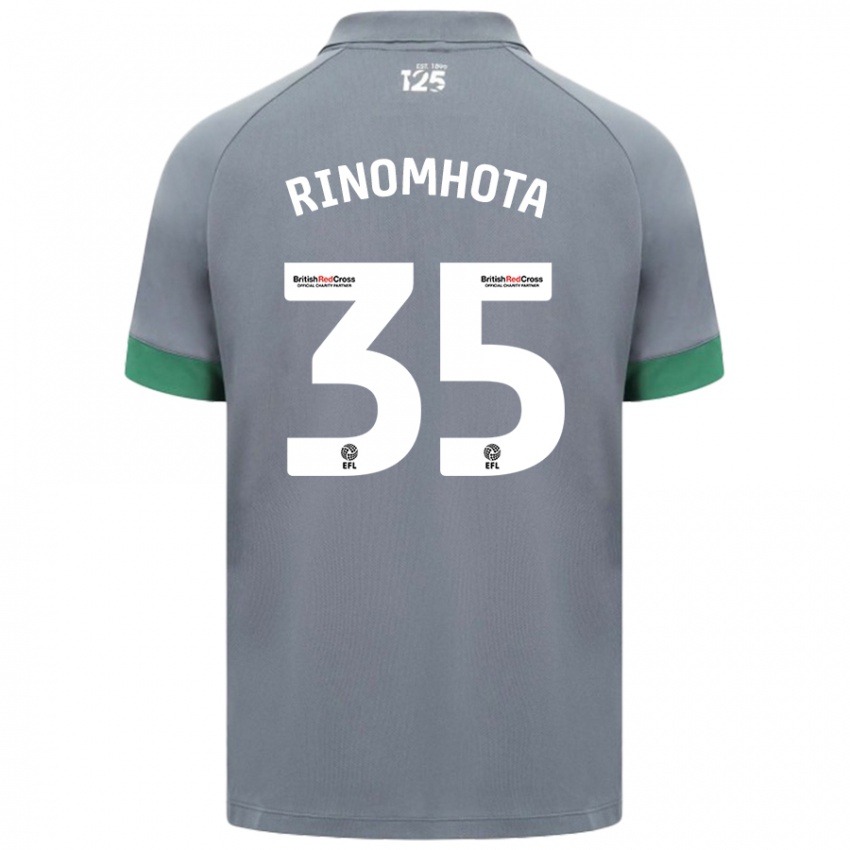 Niño Camiseta Andy Rinomhota #35 Gris Oscuro 2ª Equipación 2024/25 La Camisa