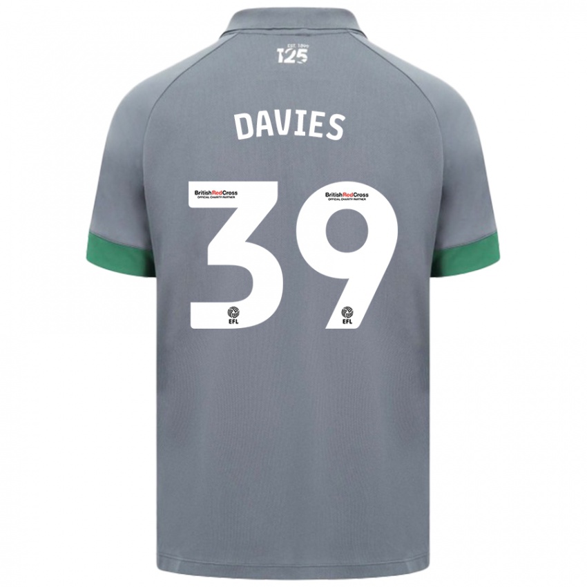 Niño Camiseta Isaak Davies #39 Gris Oscuro 2ª Equipación 2024/25 La Camisa