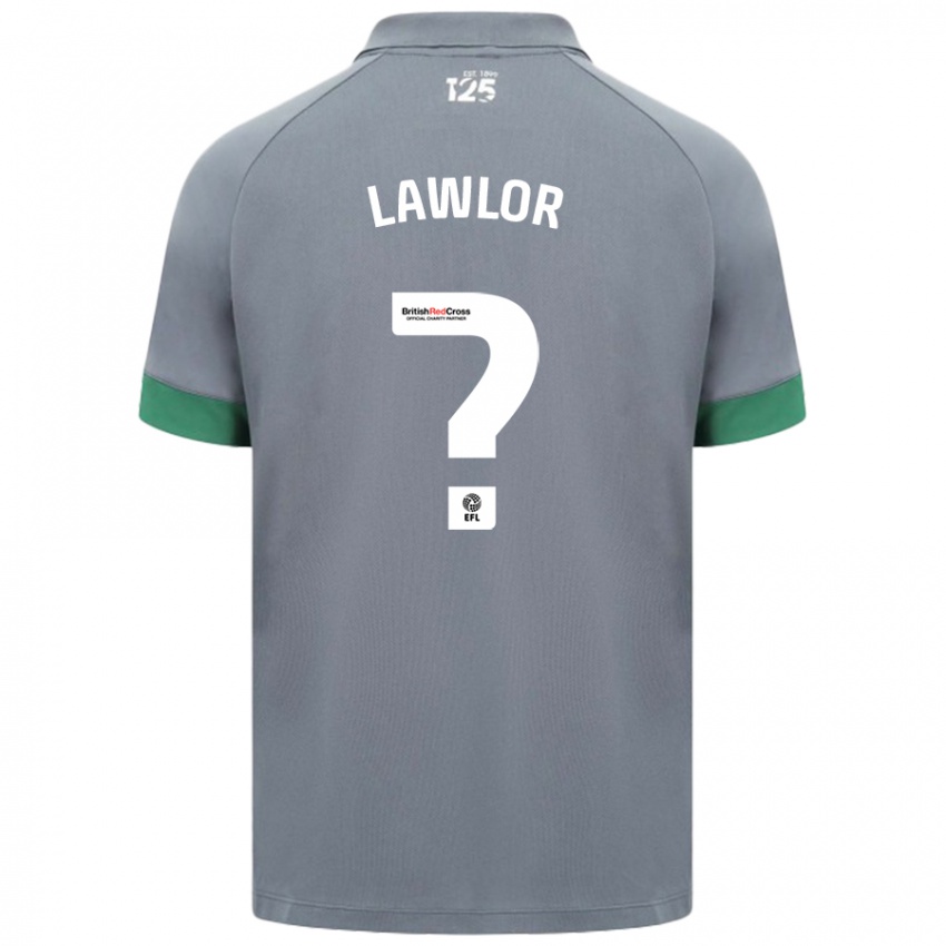 Niño Camiseta Dylan Lawlor #0 Gris Oscuro 2ª Equipación 2024/25 La Camisa