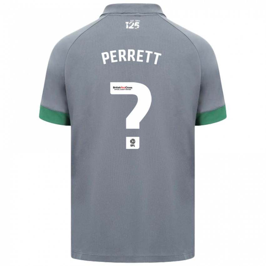 Niño Camiseta Troy Perrett #0 Gris Oscuro 2ª Equipación 2024/25 La Camisa