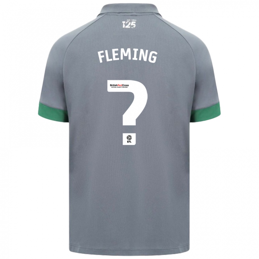 Niño Camiseta Cole Fleming #0 Gris Oscuro 2ª Equipación 2024/25 La Camisa