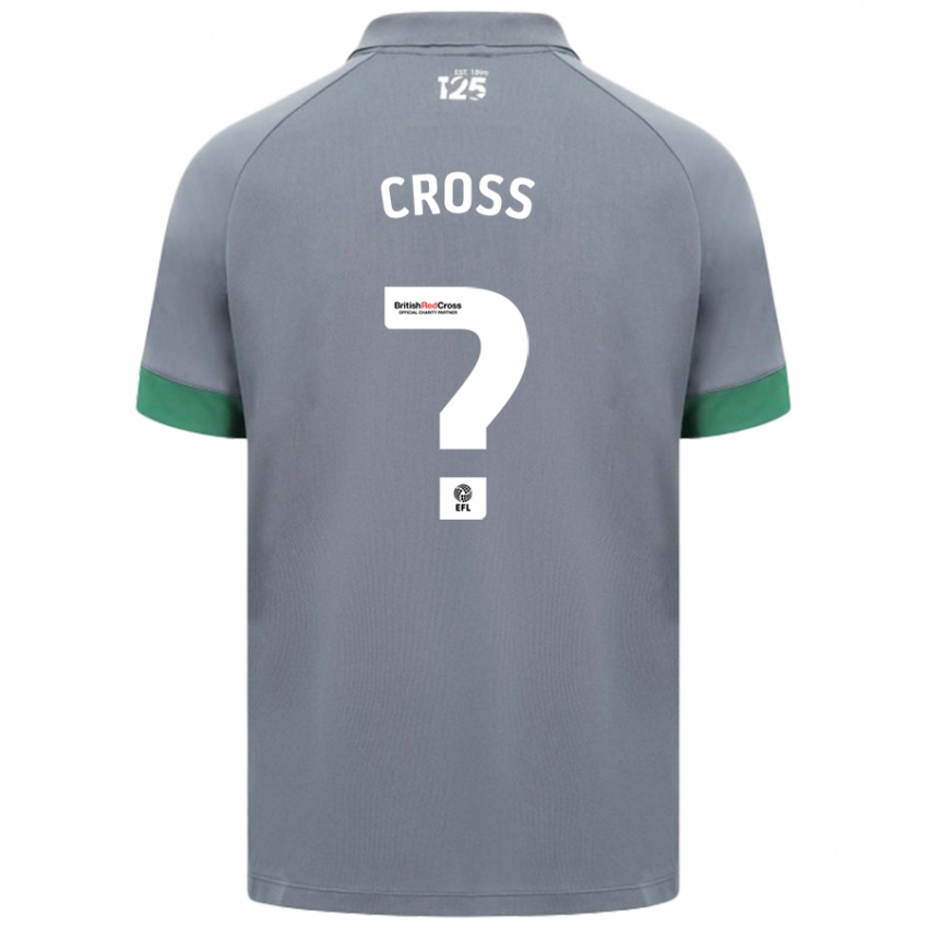 Niño Camiseta Alex Cross #0 Gris Oscuro 2ª Equipación 2024/25 La Camisa