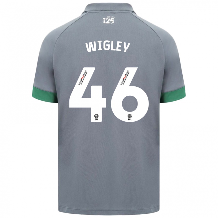 Niño Camiseta Morgan Wigley #46 Gris Oscuro 2ª Equipación 2024/25 La Camisa