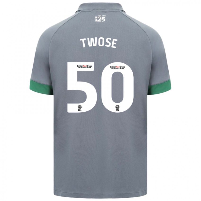 Niño Camiseta Cody Twose #50 Gris Oscuro 2ª Equipación 2024/25 La Camisa