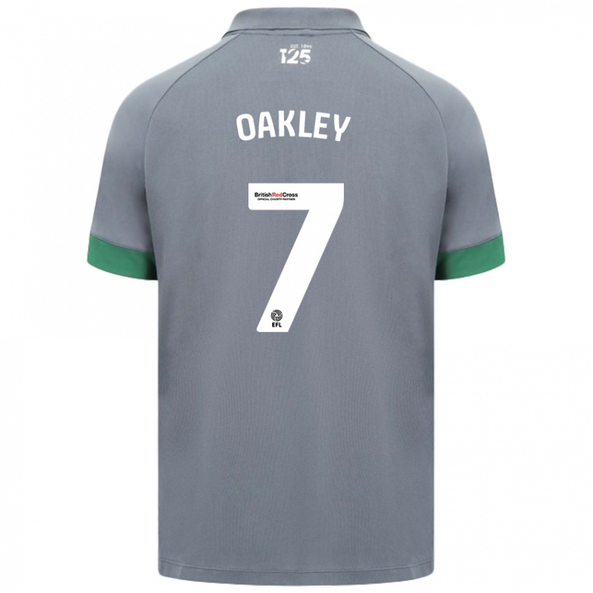 Niño Camiseta Rhianne Oakley #7 Gris Oscuro 2ª Equipación 2024/25 La Camisa