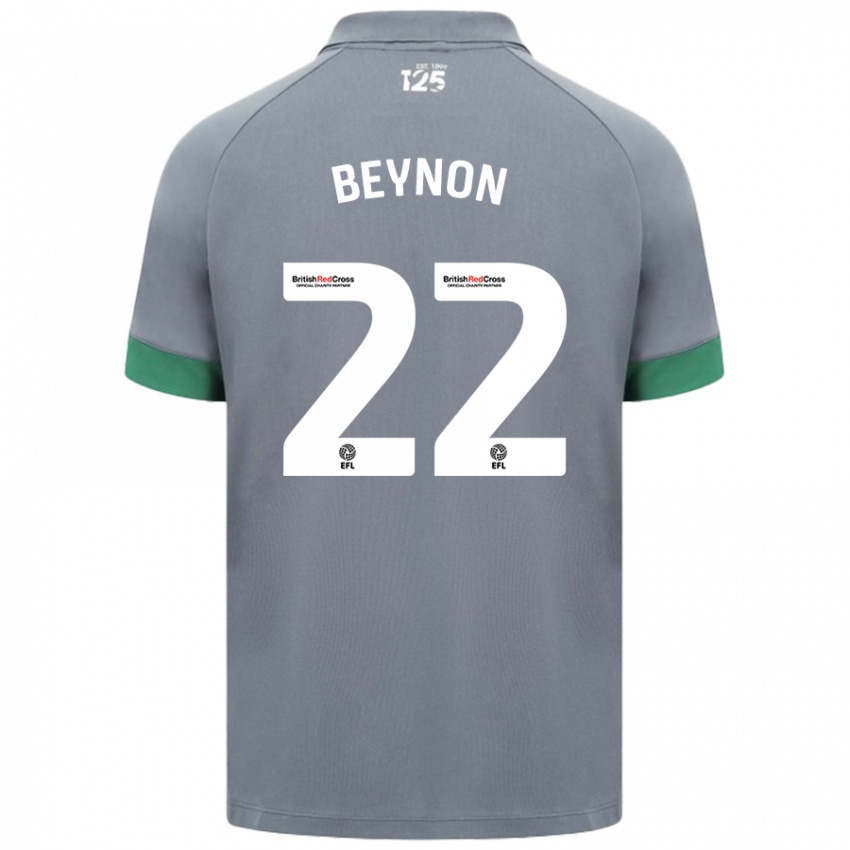 Niño Camiseta Emma Beynon #22 Gris Oscuro 2ª Equipación 2024/25 La Camisa