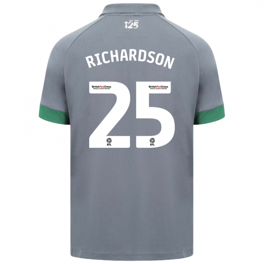 Niño Camiseta Tija Richardson #25 Gris Oscuro 2ª Equipación 2024/25 La Camisa