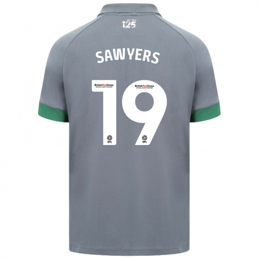 Niño Camiseta Romaine Sawyers #19 Gris Oscuro 2ª Equipación 2024/25 La Camisa