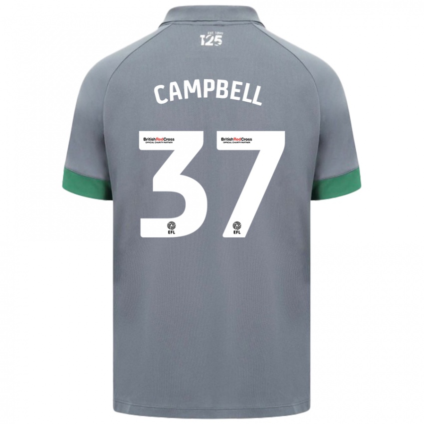 Niño Camiseta Vontae Daley-Campbell #37 Gris Oscuro 2ª Equipación 2024/25 La Camisa