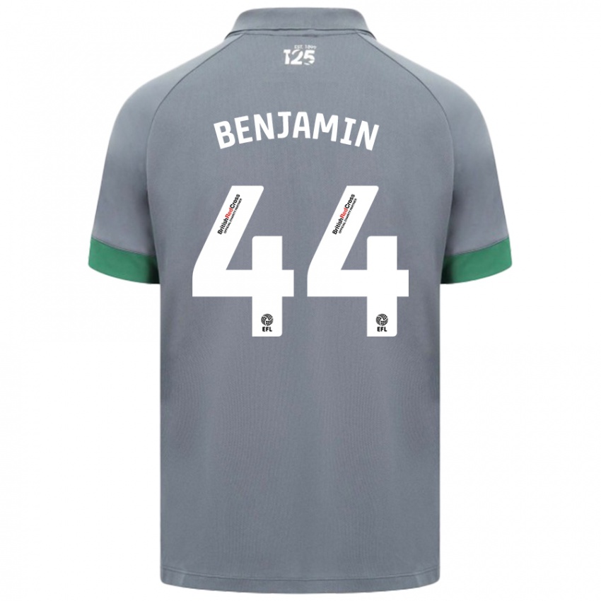 Niño Camiseta Xavier Benjamin #44 Gris Oscuro 2ª Equipación 2024/25 La Camisa