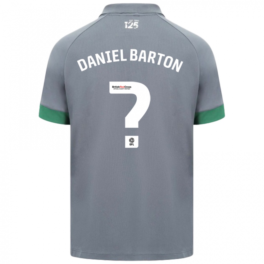 Niño Camiseta Daniel Barton #0 Gris Oscuro 2ª Equipación 2024/25 La Camisa