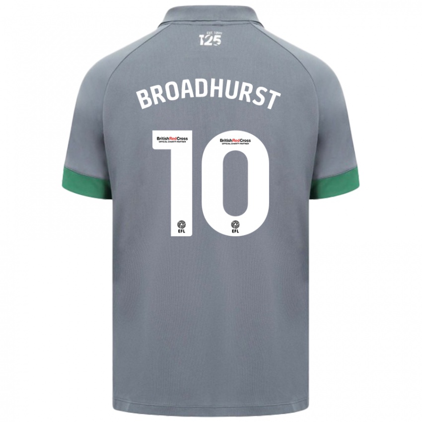 Niño Camiseta Danielle Broadhurst #10 Gris Oscuro 2ª Equipación 2024/25 La Camisa