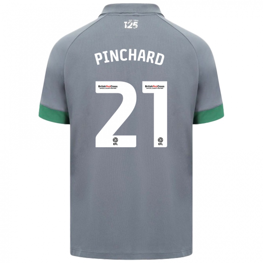 Niño Camiseta Cerys Pinchard #21 Gris Oscuro 2ª Equipación 2024/25 La Camisa