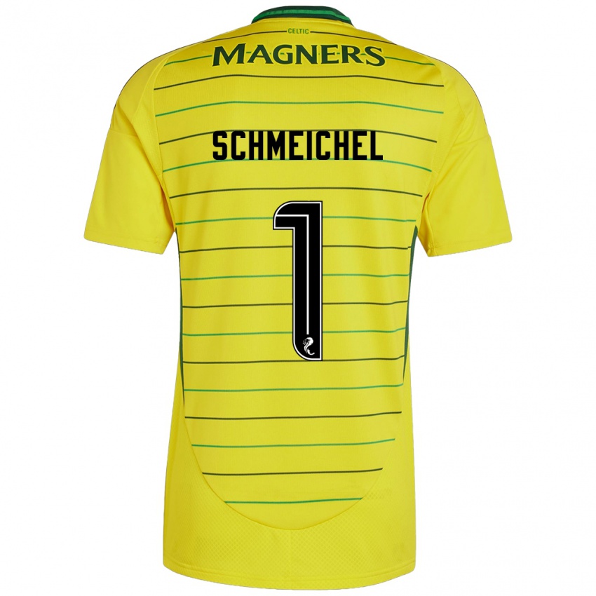 Niño Camiseta Kasper Schmeichel #1 Amarillo 2ª Equipación 2024/25 La Camisa