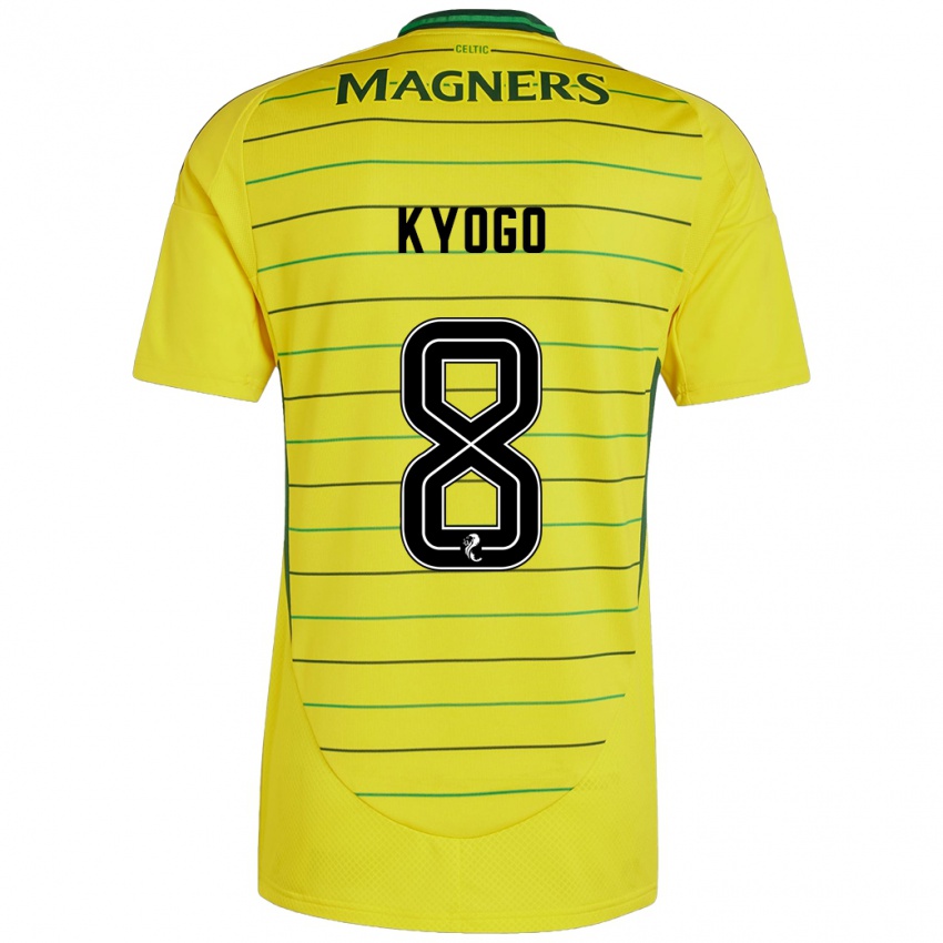 Niño Camiseta Kyogo Furuhashi #8 Amarillo 2ª Equipación 2024/25 La Camisa