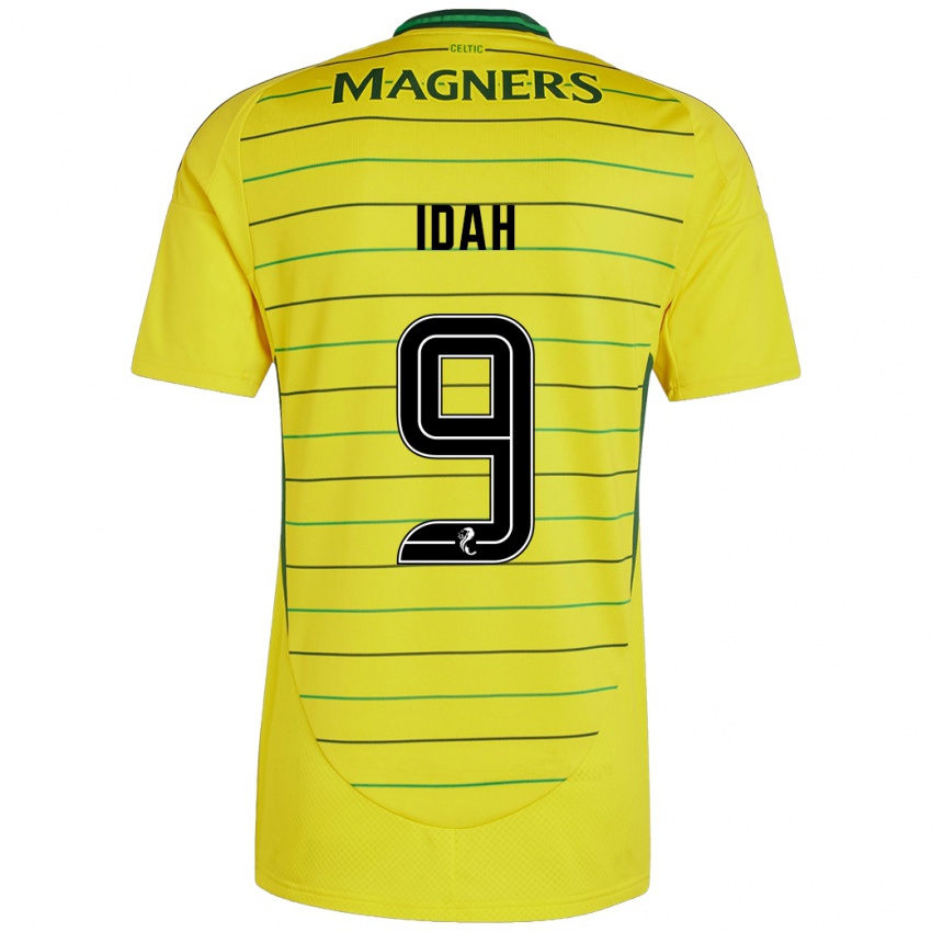 Niño Camiseta Adam Idah #9 Amarillo 2ª Equipación 2024/25 La Camisa