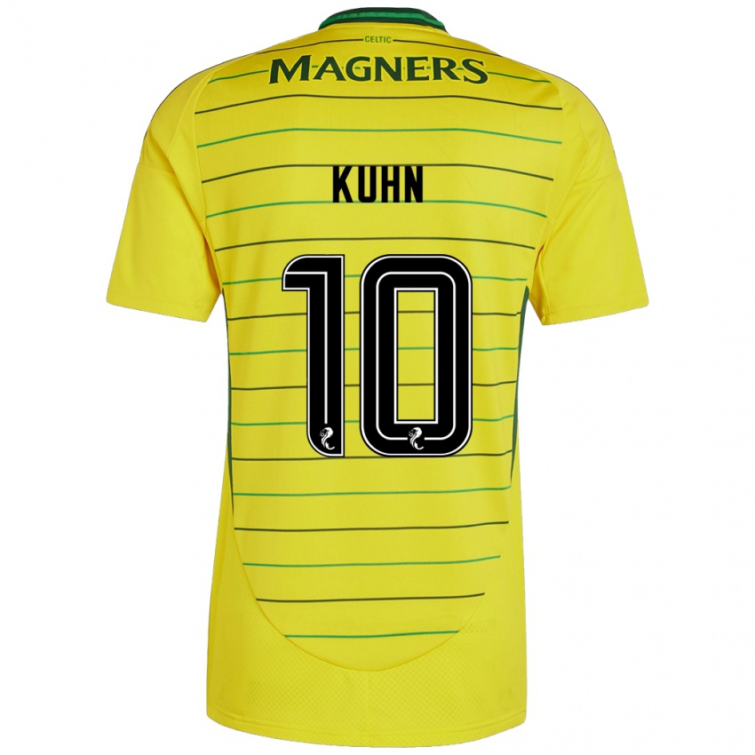 Niño Camiseta Nicolas Kühn #10 Amarillo 2ª Equipación 2024/25 La Camisa