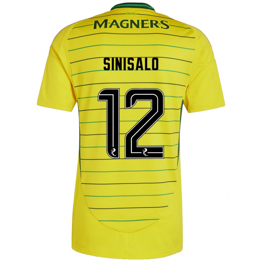 Niño Camiseta Viljami Sinisalo #12 Amarillo 2ª Equipación 2024/25 La Camisa