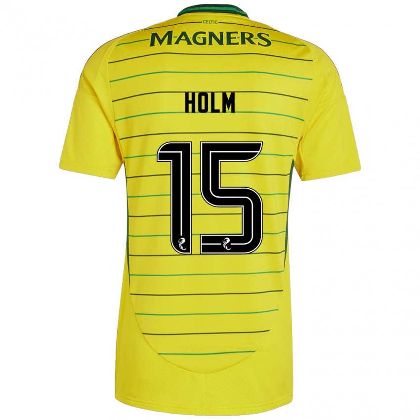 Niño Camiseta Odin Thiago Holm #15 Amarillo 2ª Equipación 2024/25 La Camisa