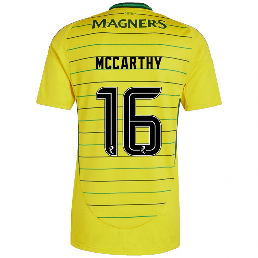 Niño Camiseta James Mccarthy #16 Amarillo 2ª Equipación 2024/25 La Camisa