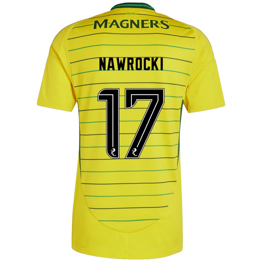 Niño Camiseta Maik Nawrocki #17 Amarillo 2ª Equipación 2024/25 La Camisa