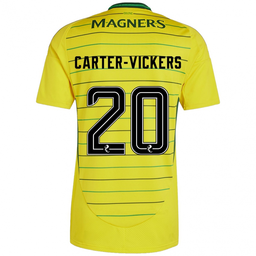 Niño Camiseta Cameron Carter-Vickers #20 Amarillo 2ª Equipación 2024/25 La Camisa