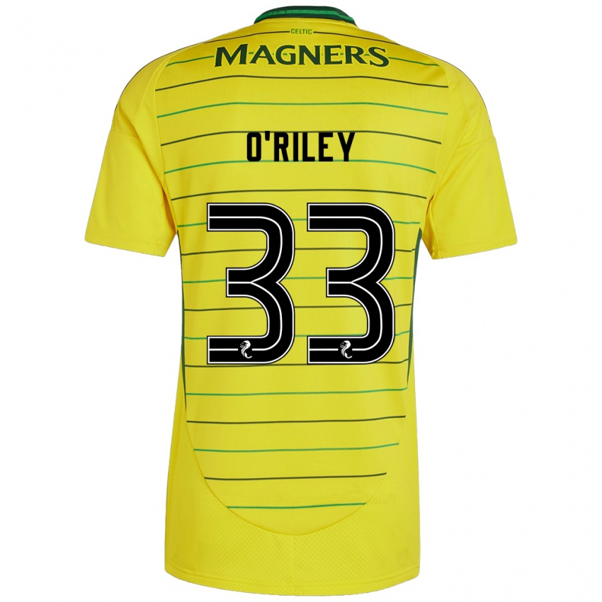 Niño Camiseta Matt O'riley #33 Amarillo 2ª Equipación 2024/25 La Camisa