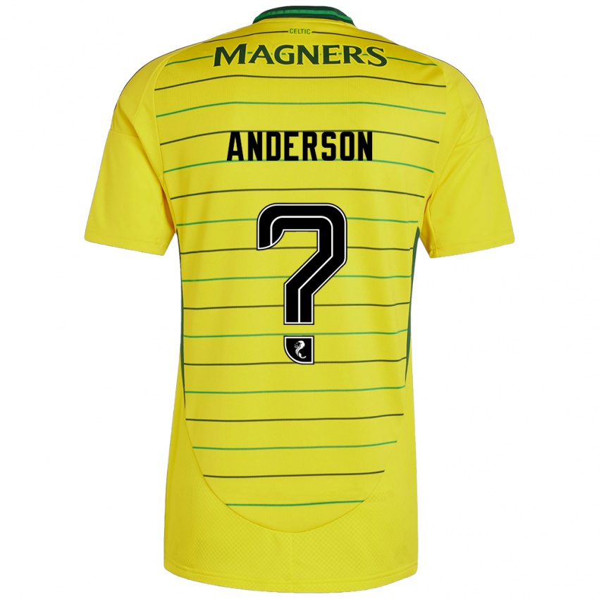 Niño Camiseta Matthew Anderson #0 Amarillo 2ª Equipación 2024/25 La Camisa