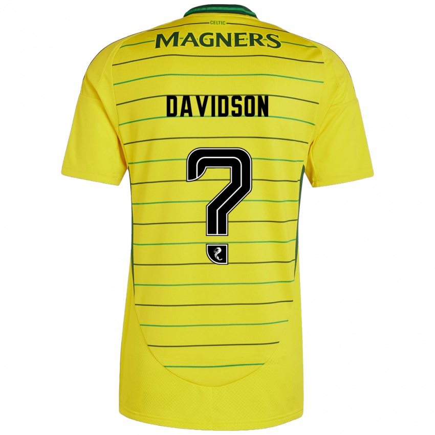 Niño Camiseta Alasdair Davidson #0 Amarillo 2ª Equipación 2024/25 La Camisa