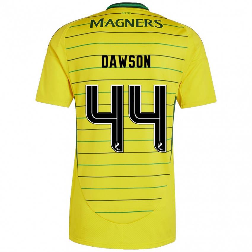 Niño Camiseta Joey Dawson #44 Amarillo 2ª Equipación 2024/25 La Camisa